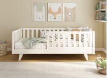 Lit enfant avec barrière amovible en pin massif UGO - 2