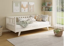 Lit enfant avec barrière amovible en pin massif UGO - 3