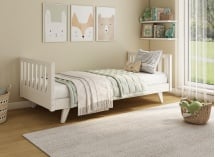 Lit enfant avec barrière amovible en pin massif UGO - 7