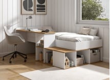 Lit enfant avec bureau EMMA - 3