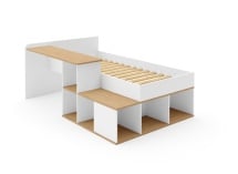 Lit enfant avec bureau EMMA - 7