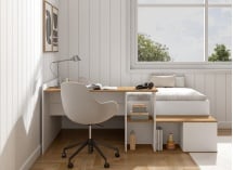 Lit enfant avec bureau EMMA + matelas - 6