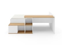 Lit enfant avec bureau EMMA + matelas - 9