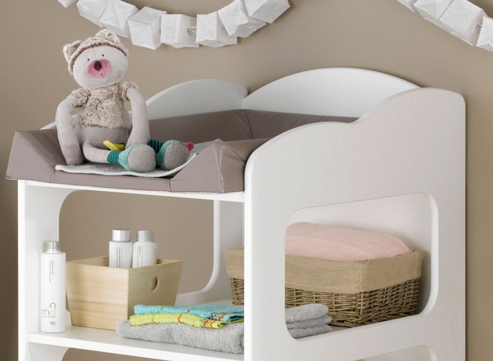 La table à langer bébé roulante écoresponsable Collection CAMERON