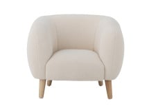Fauteuil enfant tissu bouclette CADE - Blanc 5