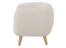 Fauteuil enfant tissu bouclette CADE - Blanc 6