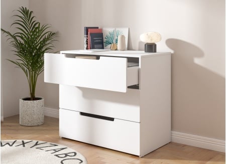 ANDY 3-drawer chest - White