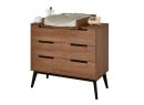 Chambre bébé complète VINTAGE Noyer - 10