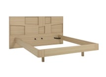 Lit double 140x190 avec tête de lit LUMA - 3