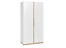 Armoire 2 portes PRADO – Blanc/Chêne Nateo Concept - 3