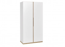 Armoire 2 portes PRADO – Blanc/Chêne Nateo Concept - 3