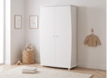 Armoire 2 portes CALTON - Blanc 1