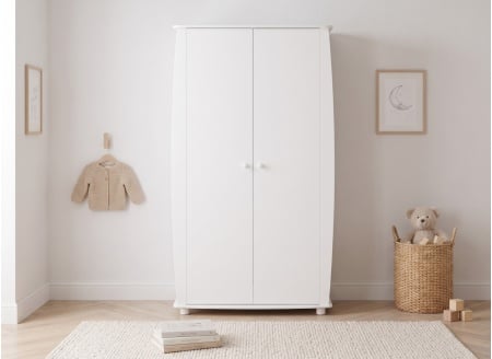 CALTON 2-door Wardrobe - White