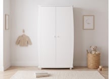 Armoire 2 portes CALTON - Blanc 2
