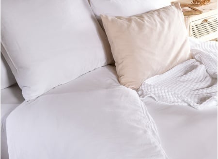 Housse de couette 220x240 Coton Bio - Blanc 1