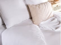 Housse de couette 220x240 Coton Bio - Blanc 1