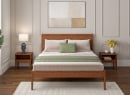 Lit en bois massif 140x200 GABRIEL - Noyer 2