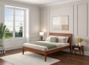 Lit en bois massif 140x200 GABRIEL - Noyer 3