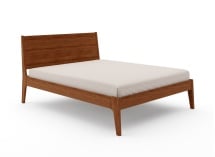Lit en bois massif 140x200 GABRIEL - Noyer 6