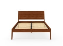 Lit en bois massif 140x200 GABRIEL - Noyer 9