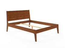 Lit en bois massif 160x200 GABRIEL - Noyer 10