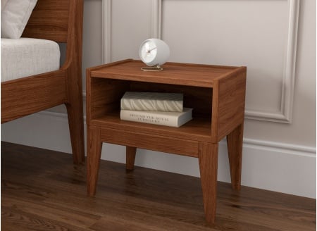 Table de chevet en bois massif GABRIEL - Noyer 1