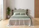 Tête de lit avec rangement 200 cm COLETTE - Vert - 2