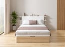 Tête de lit avec rangement 200 cm COLETTE - Blanc - 4