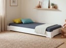 Lit enfant 90x190 en Pin massif SCOTT - Blanc 1