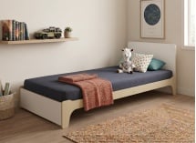 Lit enfant 90x190 avec tête de lit KALIX - 1
