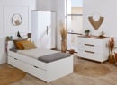 Commode 3 tiroirs ALBI Blanc/Chêne - 5