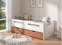 Lit enfant 90x190 ANDY - Blanc - 4