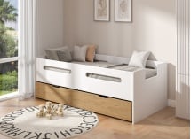 Lit enfant 90x190 ANDY - Blanc - 6