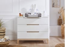 Chambre bébé complète VOLT - Blanc/Hêtre  - 6