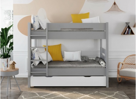 Trennbares Etagenbett 90x190 ANGEL - Grau