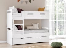 Lit superposé 90x190 LEVIS – Blanc Nateo Concept - 4