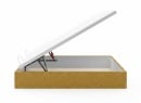 Lit coffre 160x200 en tissu grainé ALOE - Moutarde - 7