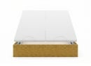 Lit coffre 160x200 en tissu grainé ALOE - Moutarde - 10