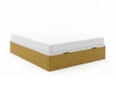 Lit coffre 140x200 en tissu grainé ALOE - Moutarde - 6