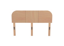 Lit avec tête de lit en bois massif  CELESTE - Hêtre 6