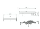 Lit en bois massif 160x200 CELESTE - Hêtre 5