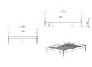 Lit en bois massif 140x190 CELESTE - Hêtre 5