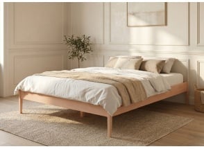Lit en bois massif 140x190 CELESTE - Hêtre