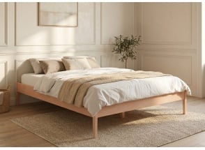 CELESTE Solid Wood Bed 160x200 - Beech