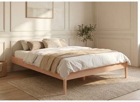Lit en bois massif 160x200 CELESTE - Hêtre 1
