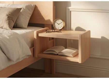 Table de chevet en bois massif CELESTE - Hêtre 1