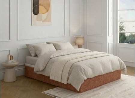 Lit coffre 160x200 ALOE - Terracotta 1