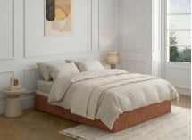 Lit coffre 160x200 ALOE - Terracotta 1