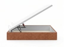 Lit coffre 160x200 ALOE - Terracotta 5
