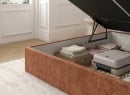 Lit coffre 160x200 ALOE - Terracotta 4